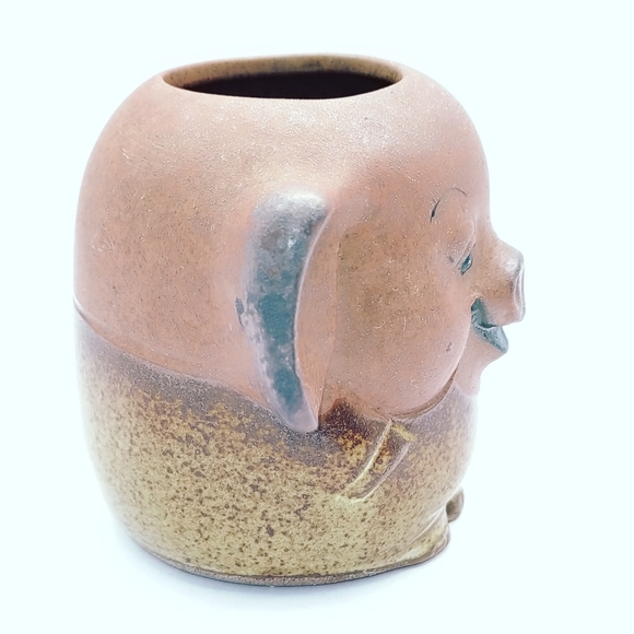 Vintage Piggy Toothpick Holder made in Japan Stoneware - Picture 4 of 12